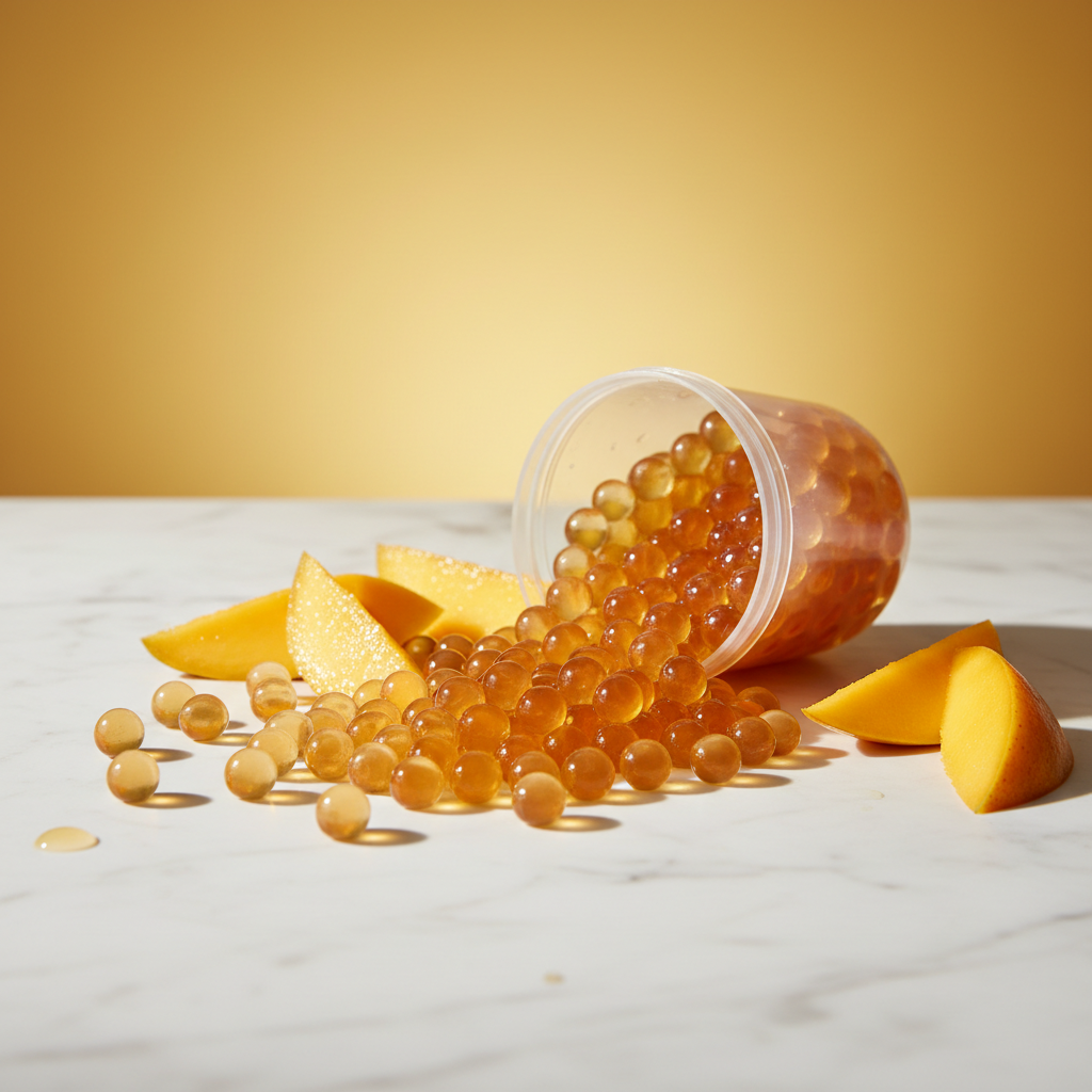 Mango Boba Flat Lay
