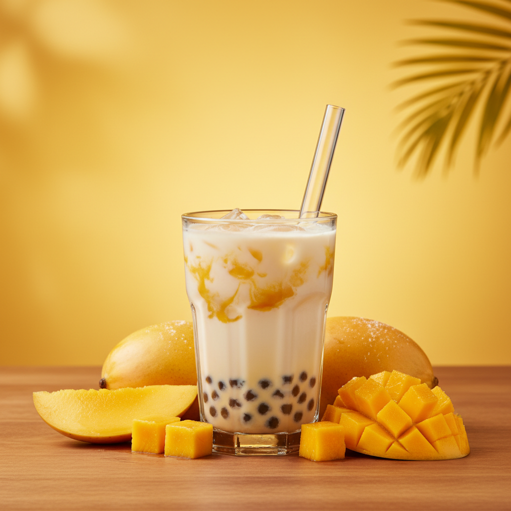 Mango Bubble Tea Lifestyle