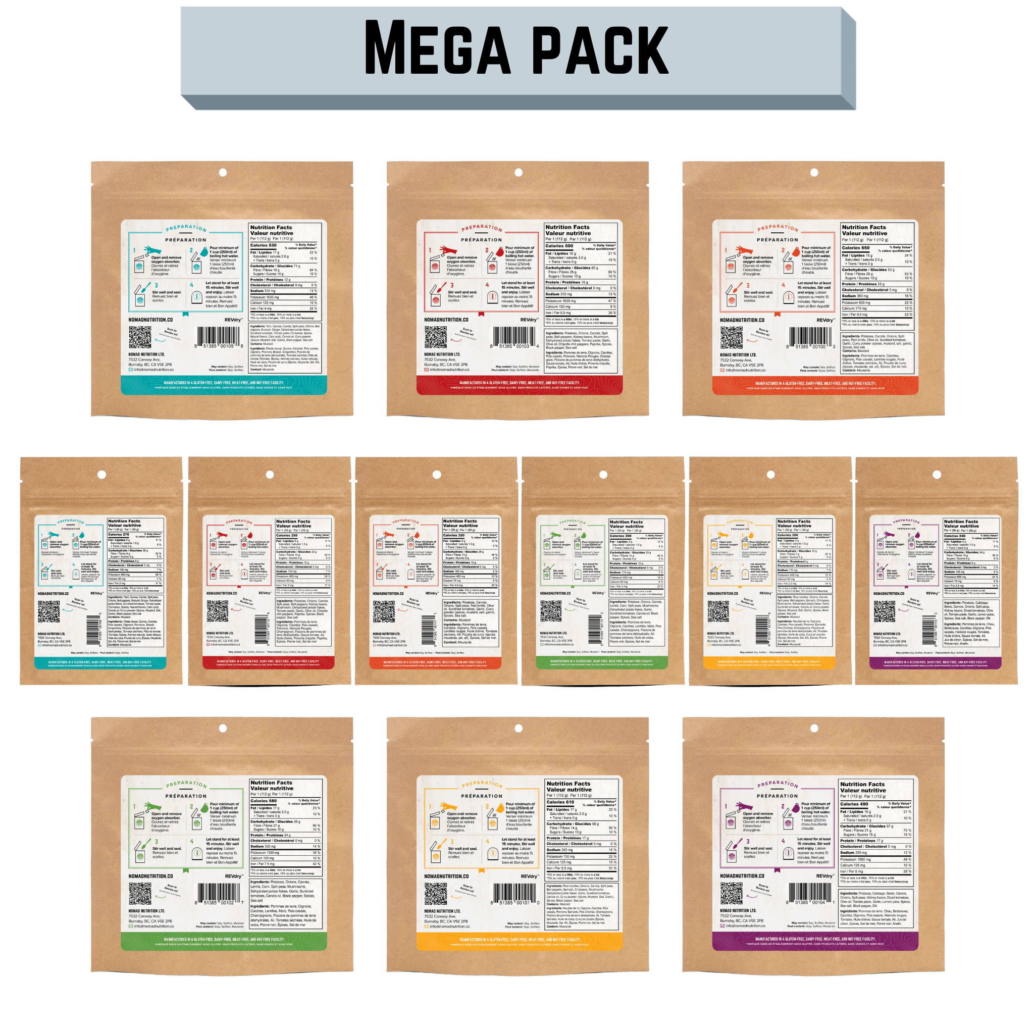 Mega Pack - 18 Meals
