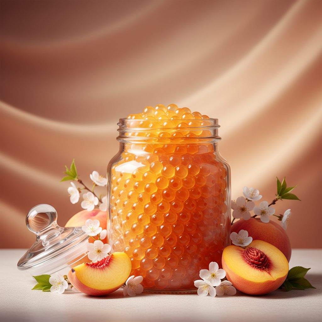 Peach Boba Classy Jar