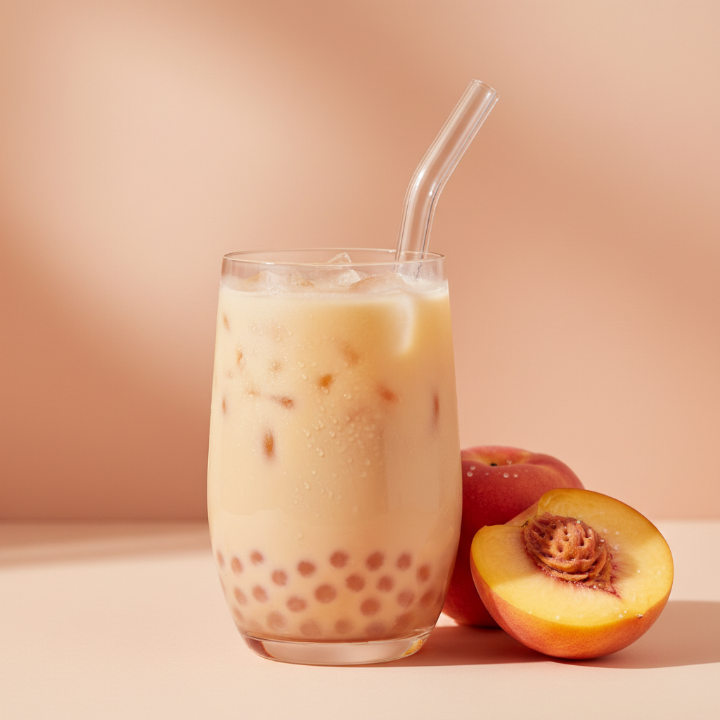 Peach Bubble Tea Lifestyle