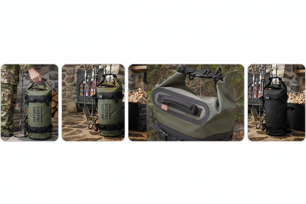 PEAK SERIES Expedition Drypak Bag 25L – 4 image composite
