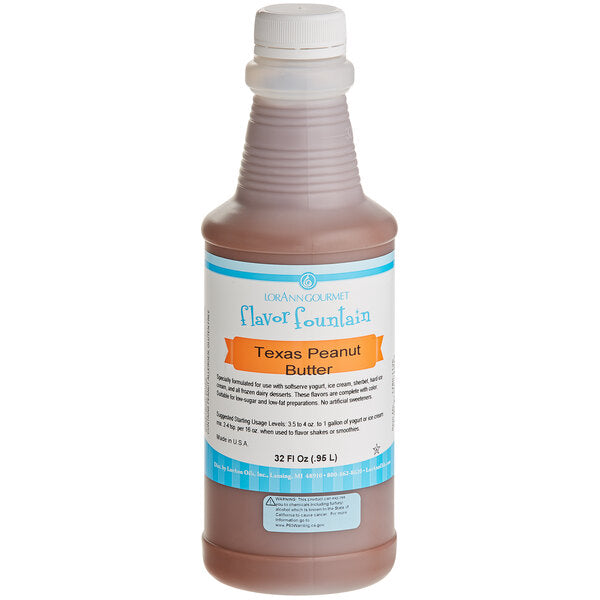 Texas Peanut Butter Flavor - 4 oz. - 32 oz. - Ice Cream and Beverage Flavors - LorAnn Oils - Canadian Distribution - Ships Free Within Canada on Orders Above CAD $199