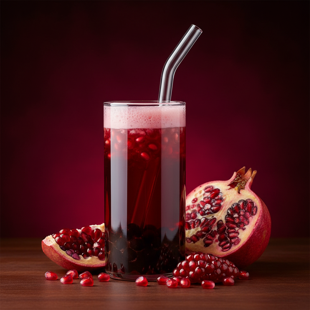 Pomegranate Bubble Tea Lifestyle