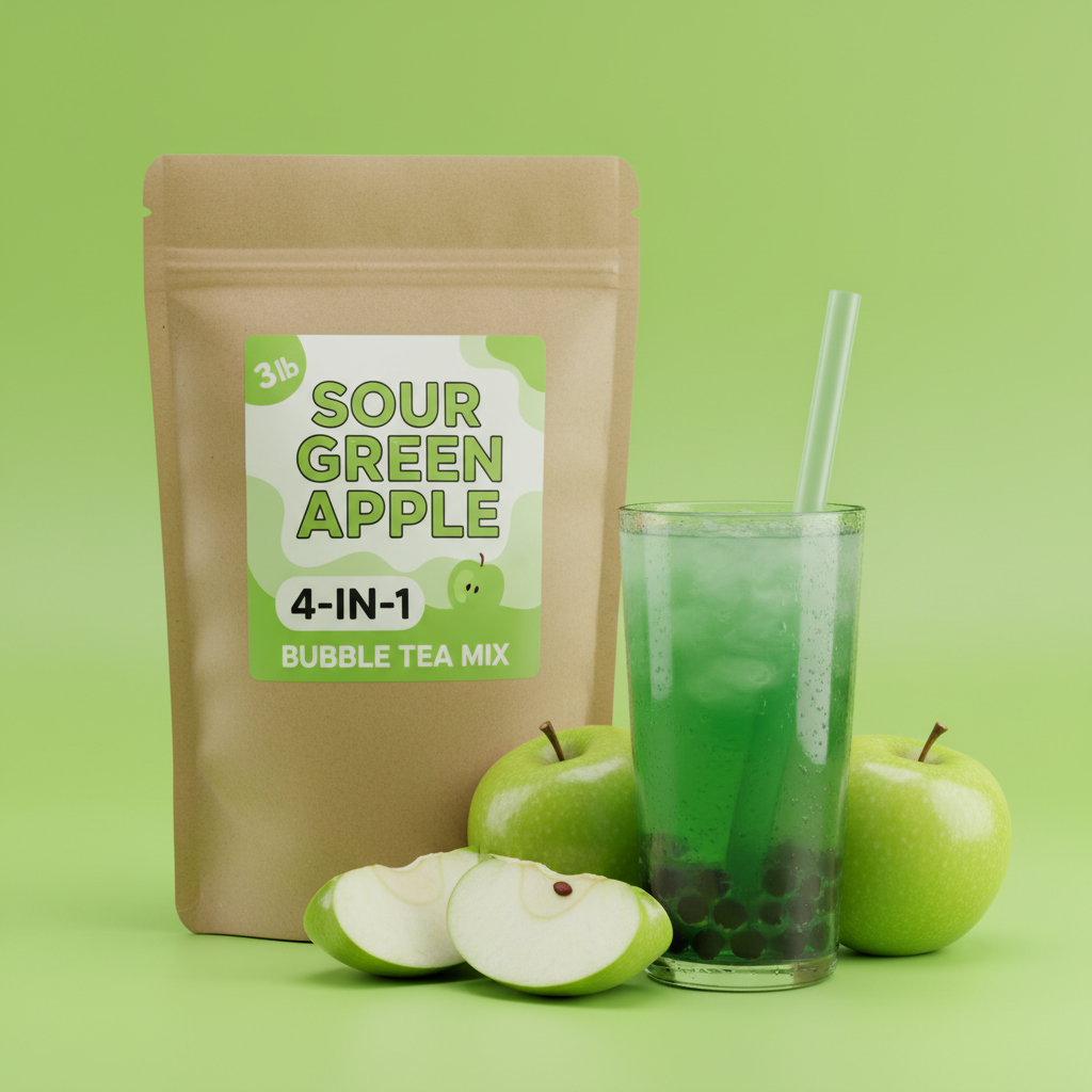 Sour Green Apple Bubble Tea Hero
