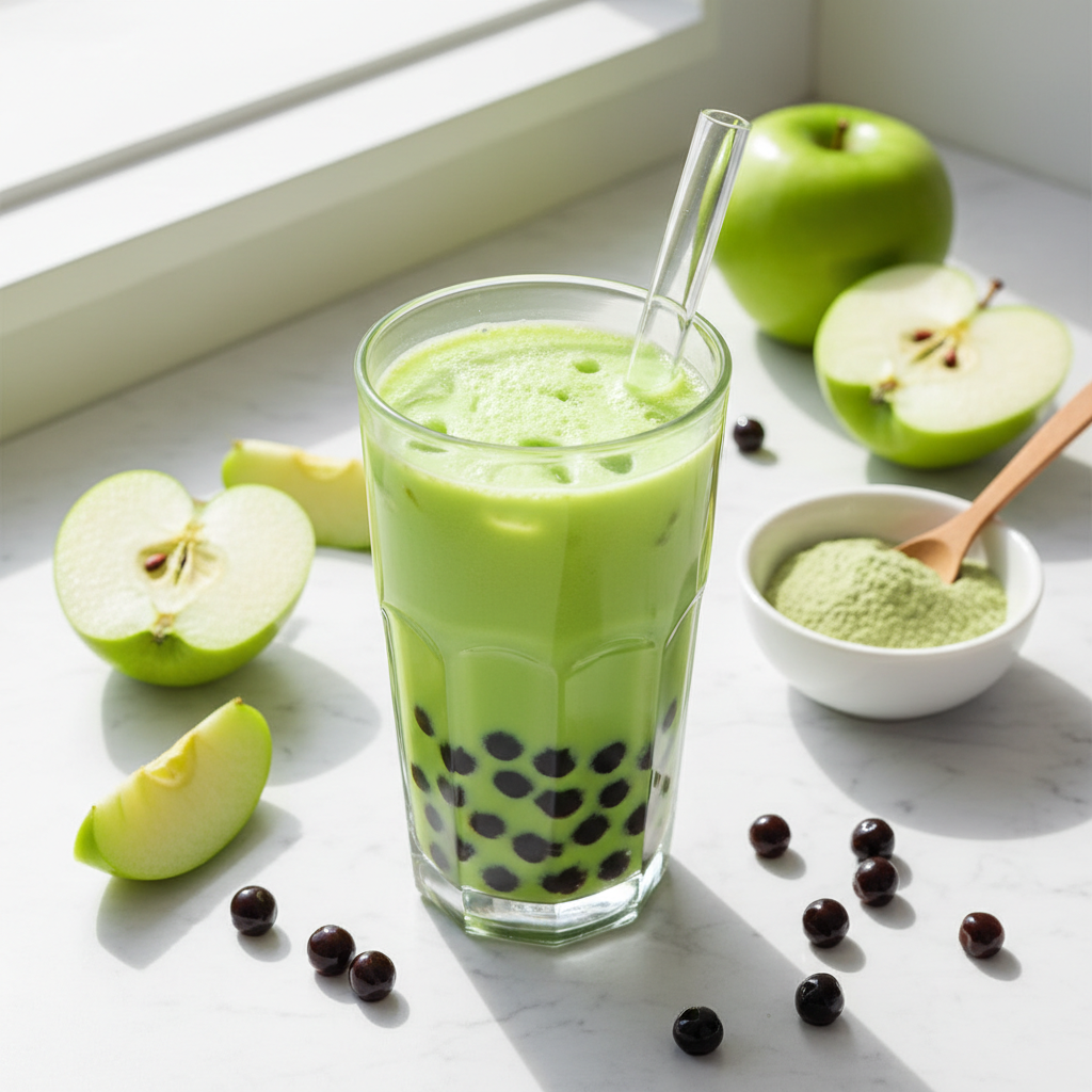 Sour Green Apple Flat Lay