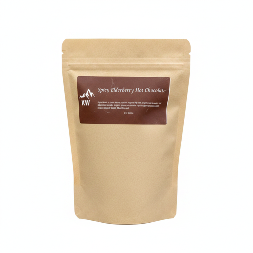 Spicy Elderberry Hot Chocolate – clean white background