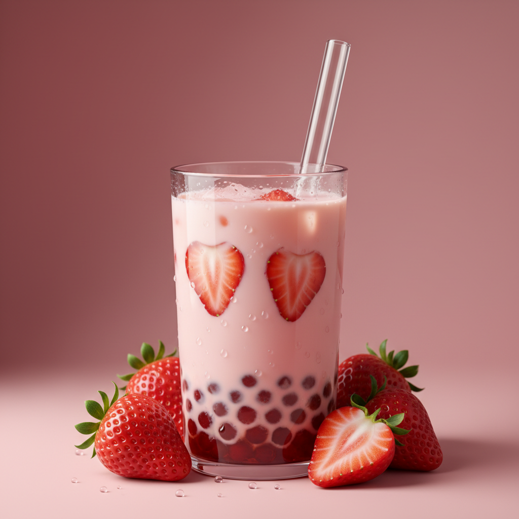 Strawberry Bubble Tea Lifestyle