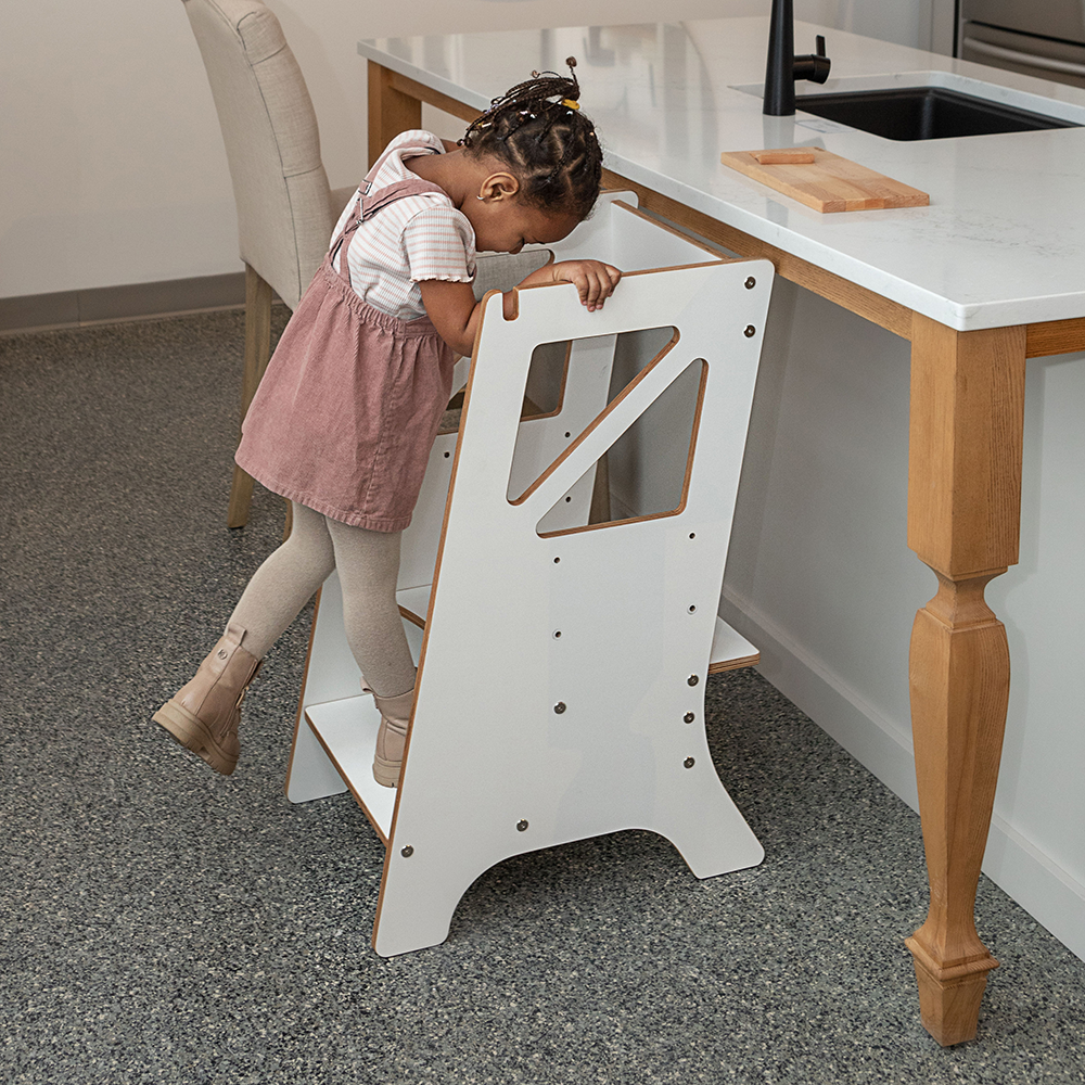Mini Chef Adjustable Wooden Learning Tower for Kids
