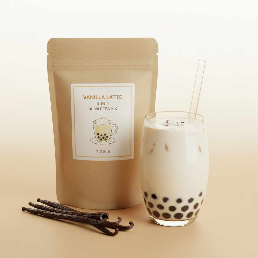 Vanilla Latte Bubble Tea Hero