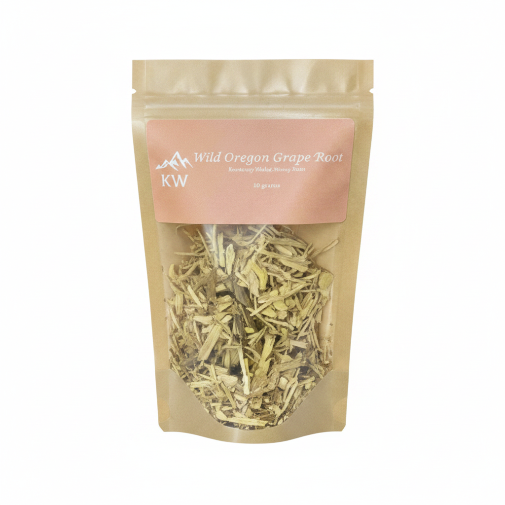 Wild Oregon Grape Root – clean white background