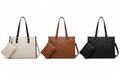 Women's Insulated Lunch Tote – 3 colour composite (beige, brown, black)